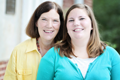 Katherine Phillips Henderson '73 and daughter Isabel '13