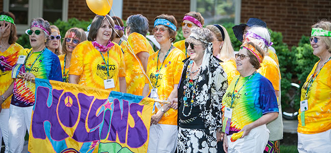 The Class of 1973 at the Saturday parade at Reunion 2013