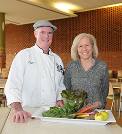 Executive chef Mike Shea and director of dining services Lee McMillan. Photo by Sharon Meador