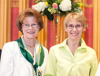 Suzanne Hubbard O'Hatnick and President Nancy Gray