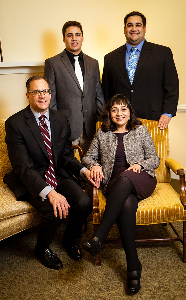 Photo of President Lawrence and her family