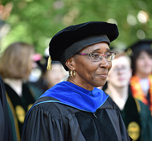Shireen Lewis at Hollins' Commencement