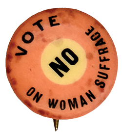 Suffragette button