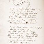 Letter to "Cousin Maggie," found inside Margaret Jane "Lizzie" Campbell's "Album of Love." Campbell attended Hollins from 1865 to 1866.