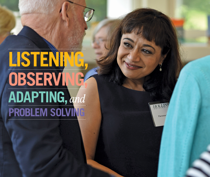 Listening, Observing, Adapting, and Problem Solving; President Pareena Lawrence