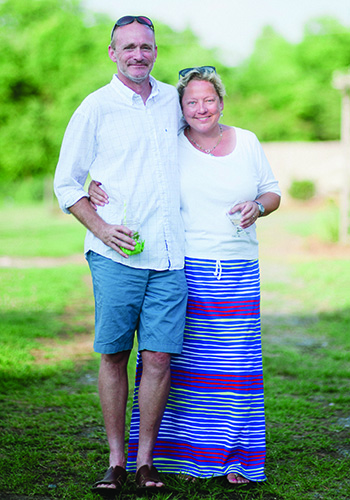 Kim Shaw '88 and husband Rohan Gibbs