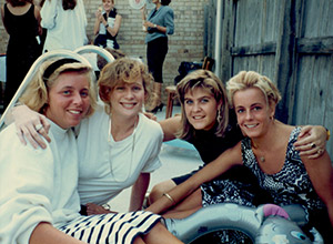 Hollins apartments Black and White pool party 1988