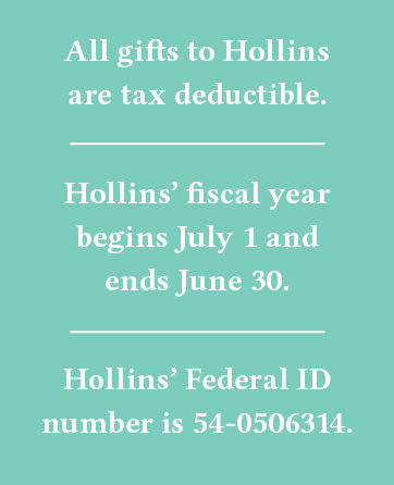 Hollins gift information