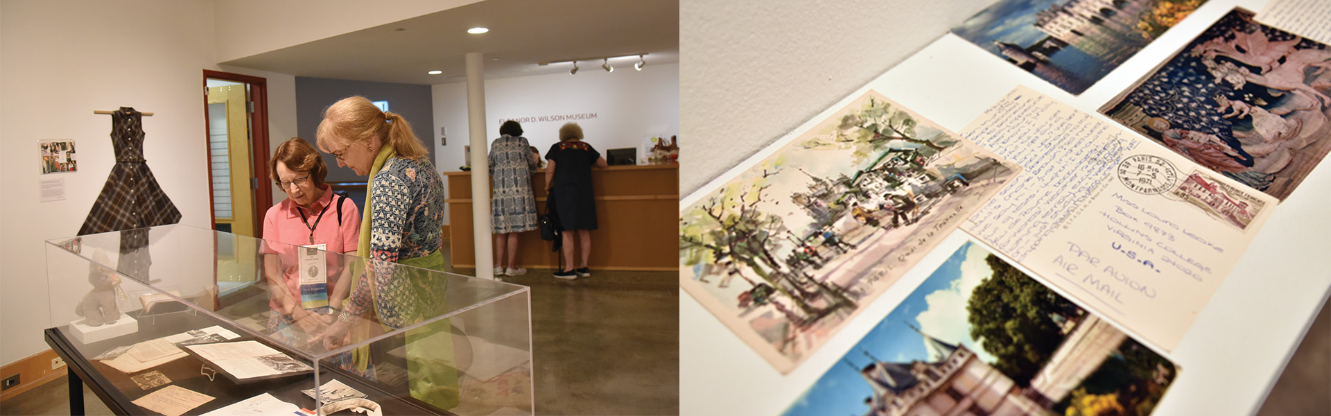 “Hollins Abroad: 70th Anniversary Exhibition” at the Eleanor D. Wilson Museum.