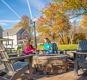 Photo of students relaxing