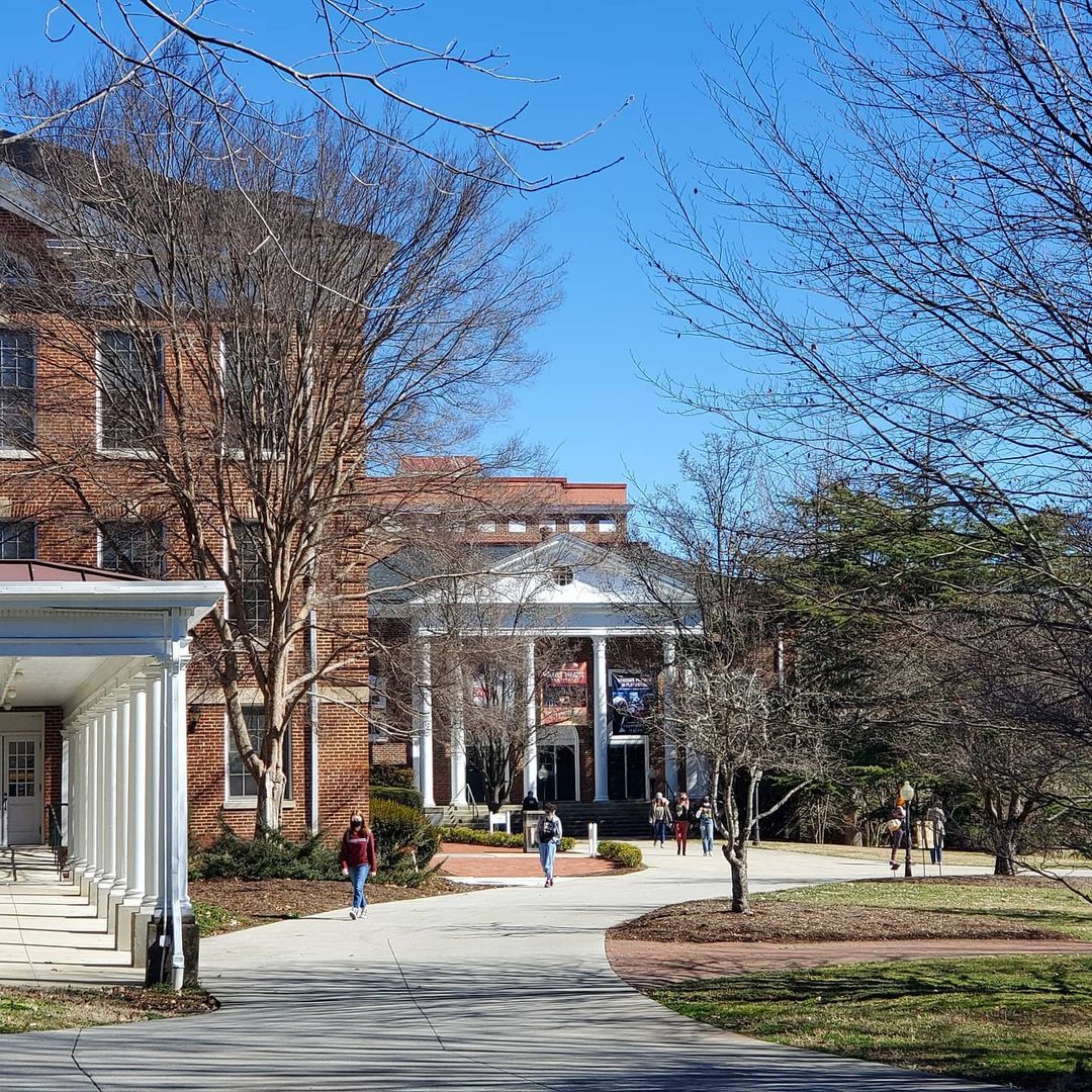 Spring day on campus