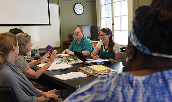 Amanda Cockrell Teaching Children's Lit Class