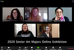 Hollins University senior studio art majors 2020