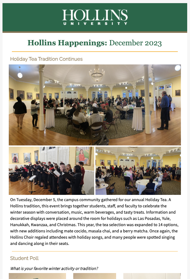 Hollins Happenings - December 2023