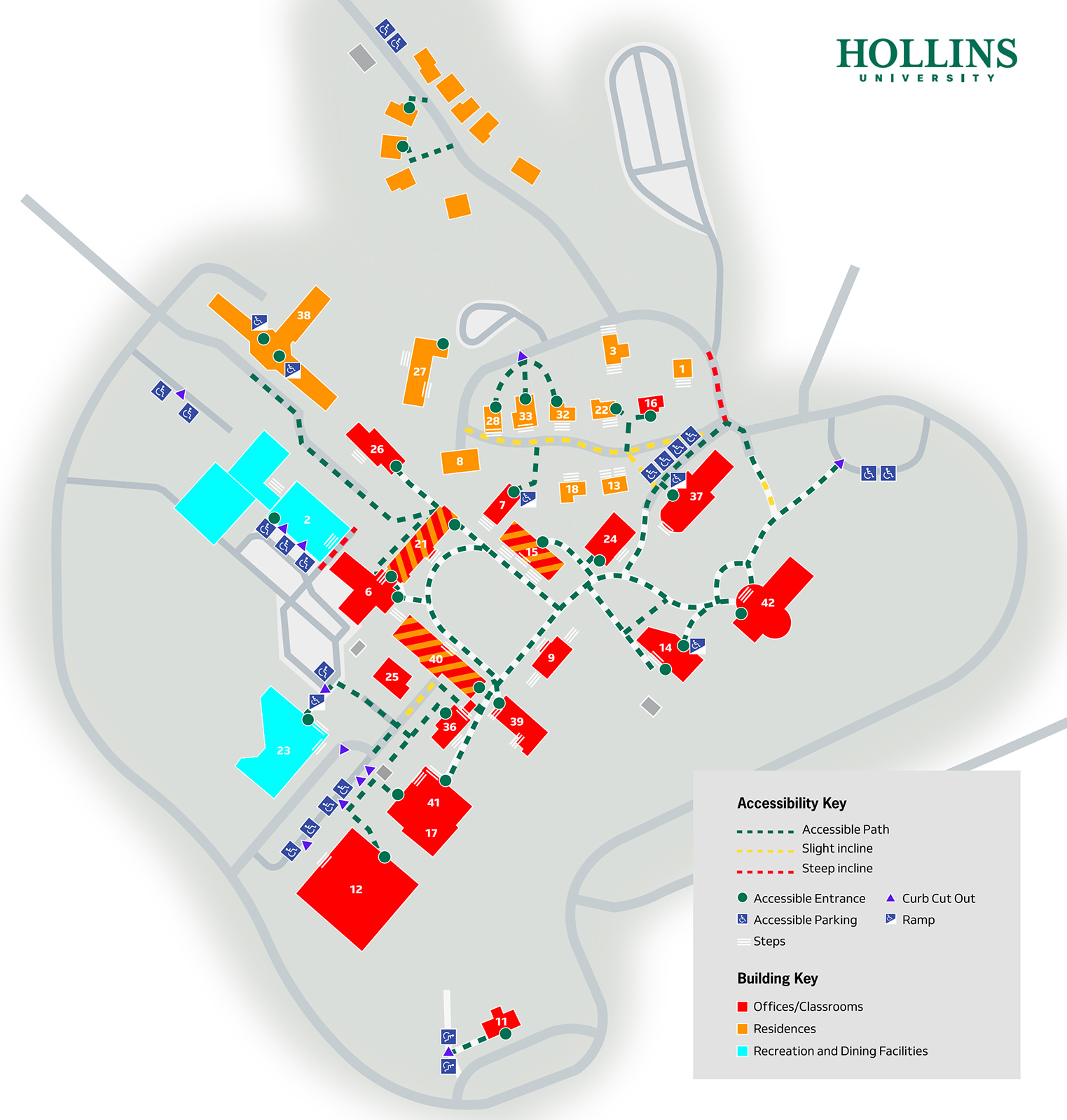 Campus Map Hollins University
